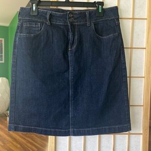 Blue jean pencil skirt